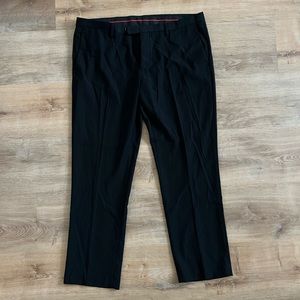 Men's Black Dress Pants - Classic Straight Fit